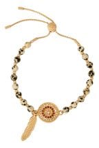 Bibi Bijoux Gold Tone Dreamcatcher Friendship Bracelet