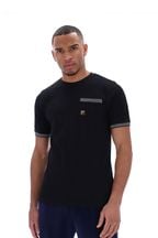 Fila Black Otto Pocket T-Shirt With Tipping Details