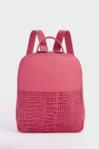 OSPREY LONDON Pink The Kellie Leather Backpack