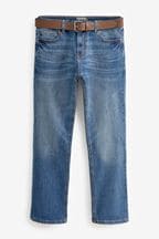 Light Blue Bootcut Belted Authentic Jeans