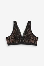Black B-H Lace Total Support Non Pad Non Wire Ultimate Comfort Bra