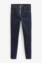 Rinse Button Fly Next Lift, Slim And Shape Skinny Jeans