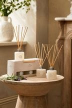 White Country Luxe Spa Retreat Set of 3 Lavender and Geranium Fragranced Reed Diffuser & Refill Set