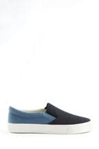 Navy Blue Slip-On Canvas Shoes