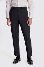 MOSS Charcoal Grey Regular Fit Stretch Suit: Trousers
