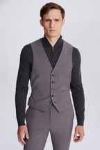 DKNY Slim Fit Grey Suit Waistcoat