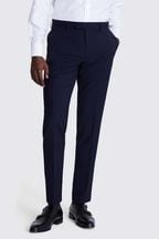 MOSS Dark Navy Blue Tailored Fit Trousers