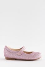Pink Glitter Standard Fit (F) Mary Jane Shoes