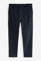 Navy Blue Slim Shower Resistant Golf Stretch Chino Trousers