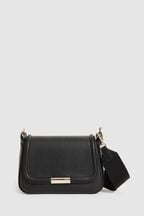 Reiss Black Cleo Saddle Camera Bag