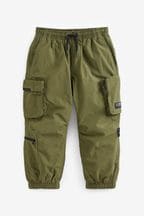 Khaki Green Lined Parachute Cargo Trousers (3-16yrs)