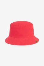 Red Plain Bucket Hat (3mths-16yrs)