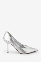 Silver Forever Comfort® Metallic Heel Court Shoes