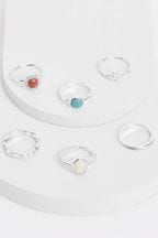 Silver Tone Mixed Ring Pack