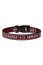 Armani Exchange Gents Red Jewellery Logo Bracelet