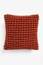 Rust Brown 43 x 43cm Global Bobble Cushion