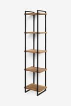 Dark Bronx Narrow 5 Tier Wall Shelves