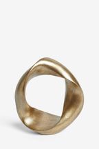 Gold Abstract Loop Sculpture