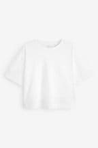 White Boxy Relaxed Fit T-Shirt