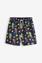 Black Mario Swim Shorts (3-16yrs)