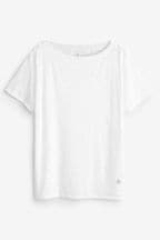 White Atelier-lumieresShops Active Jersey Sports Animal Burnout T-Shirt Top