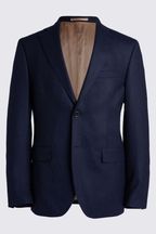 MOSS x Barberis Blue Tailored Fit Suit Jacket