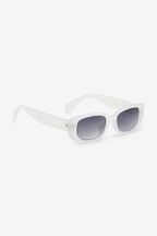 Bone Cream Rectangle Sunglasses