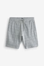 Grey Check Jersey Shorts