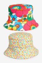 Little Bird by Jools Oliver Multi Reversible Floral Bucket Hat
