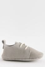 Grey Suede Lace-Up Baby Shoes (0-24mths)