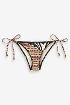 Mono Aztec Tie Side Bikini Bottoms