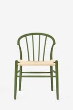 Jasper Conran London Set of 2 Green Bray Dining Chairs
