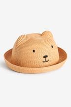 Brown Bear Straw Character Hat (3mths-6yrs)