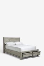 Grey Oak Effect Heath Drawer Storage Bed Frame