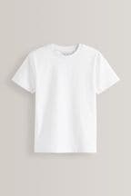 White Regular Fit Short Sleeve T-Shirt (3-16yrs)