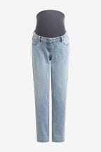 Light Blue Maternity Mom Fit Jeans