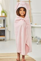 JoJo Maman Bébé Pink Bunny Large Hooded Towel