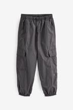 Charcoal Grey Parachute Cargo Cuffed Trousers (3-16yrs)