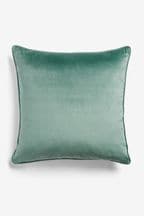 Teal Blue 59 x 59cm Matte Velvet Cushion