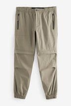 Stone Regular Tapered Stretch Cargo Joggers
