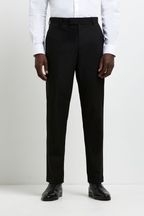 River Island Slim Twill Black Suit: Trousers