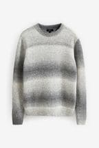 Monochrome Regular Brushed Ombre Crew Jumper