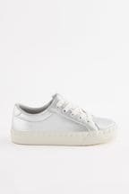 Scallop Detail Lace-Up Trainers