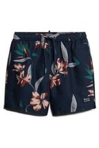 Superdry Navy Vintage Hawaiian Swim Shorts