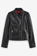 Black Leather Biker Jacket