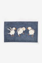 Blue Puffin Bath Mat