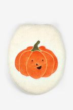 Orange Pumpkin Light Up Toilet Seat Cover