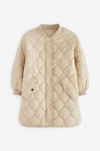 Longline Quilted Padded Coat (3-16yrs)