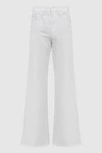 Reiss White Good American Palazzo Jeans