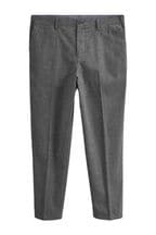 Light Grey Texture Signature Emmetex Italian Fabric Trousers